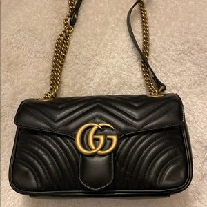 Gucci GG Marmont Small Matelassé Shoulder Bag